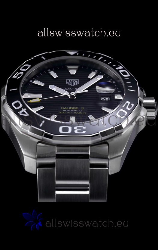 IMG_9086 Tag Heuer Aquaracer Calibre 5 1:1 Mirror Black Dial 3