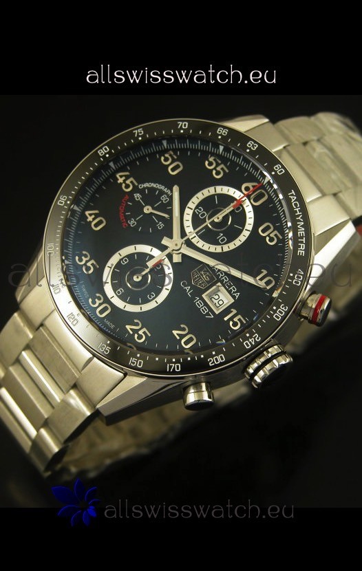 IMG_9086 Tag Heuer Carrera Calibre 1887 Black Dial - 1:1 Mirror 3