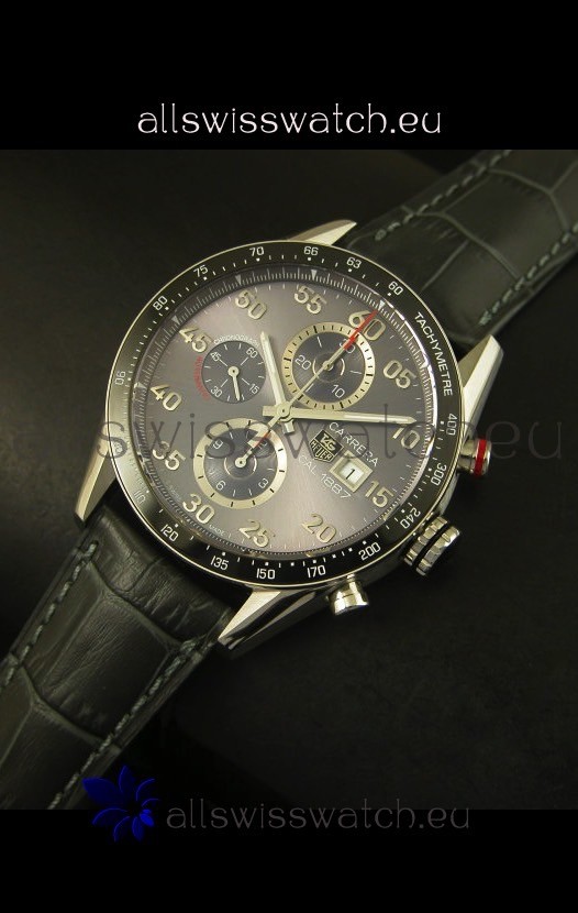 IMG_9086 Tag Heuer Carrera Calibre 1887 Grey Dial - 1:1 Mirror 3