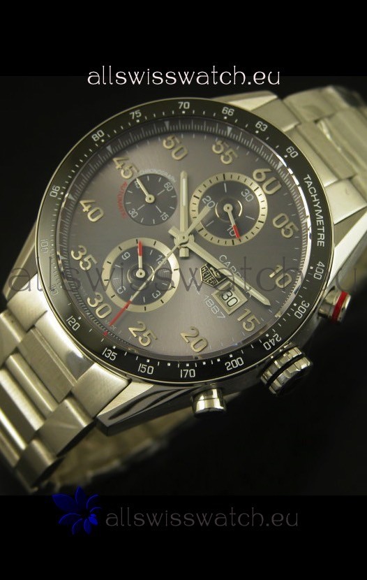 IMG_9086 Tag Heuer Carrera Calibre 1887 Grey Dial - 1:1 Mirror 3