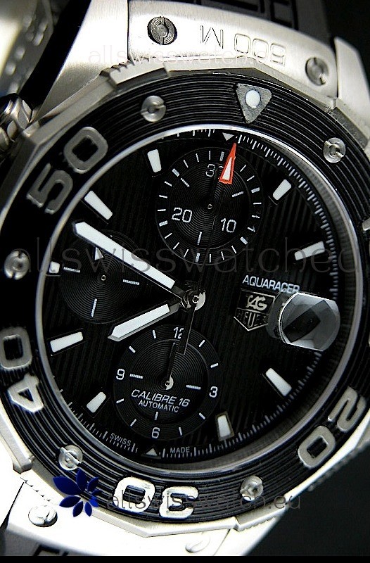 IMG_9086 Tag Heuer Aquaracer Calibre 16 Swiss in Black Dial 3
