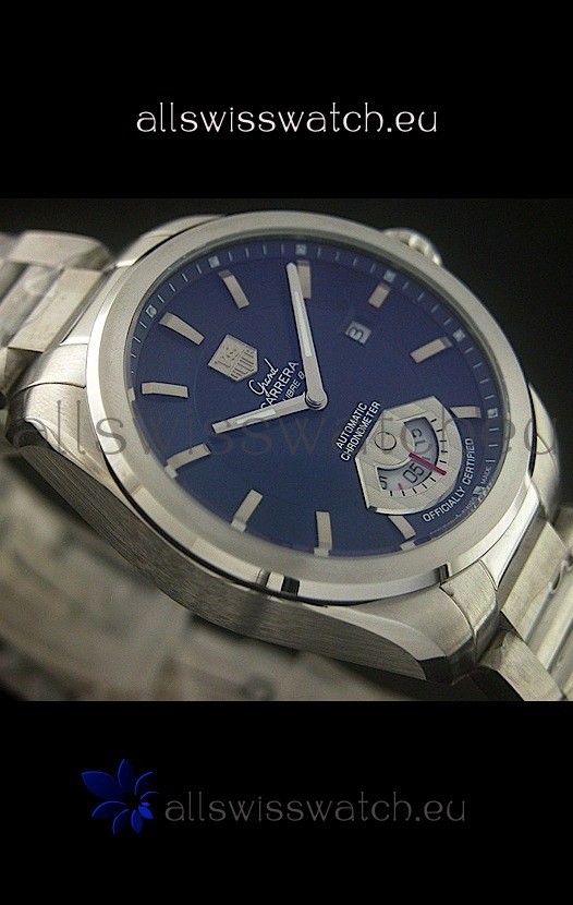 Tag Heuer Grand Carrera Calibre Automatic in Blue Dial 3