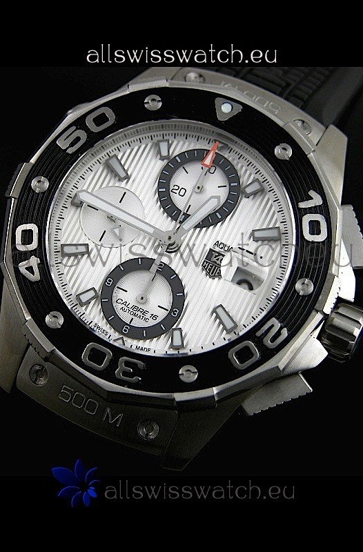 IMG_9086 Tag Heuer Aquaracer Calibre 16 Swiss in White Dial 3