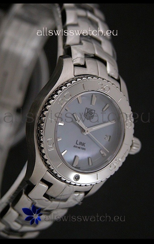 IMG_9086 Tag Heuer Link Ladies in Mother of Pearl Blue Dial 3