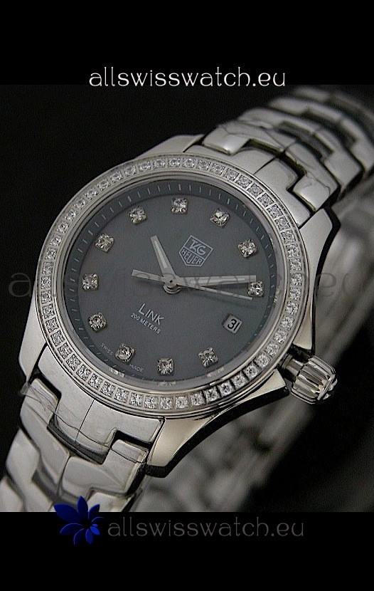 IMG_9086 Tag Heuer Link Ladies in Mother of Pearl Grey Dial 3
