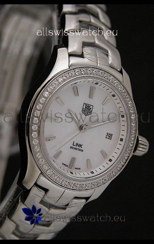 IMG_9086 Tag Heuer Link Ladies in Mother of Pearl White Dial 3