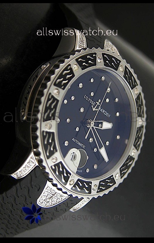 IMG_9086 Ulysse Nardin Lady Diver Automatic in Black Dial 3