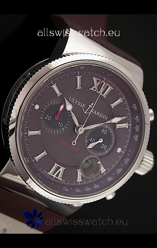 IMG_9086 Ulysse Nardin UN No.250 Automatic in Chocolate Dial 3