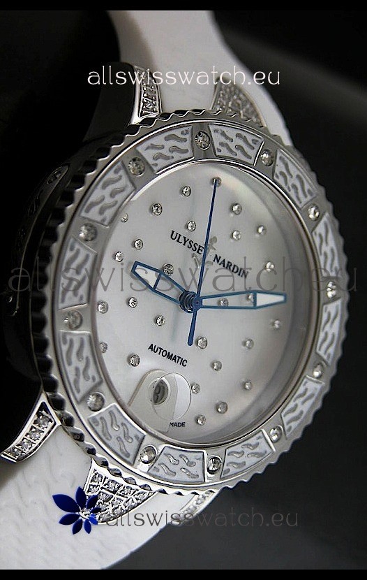 IMG_9086 Ulysse Nardin Lady Diver White Starry Night Automatic 3