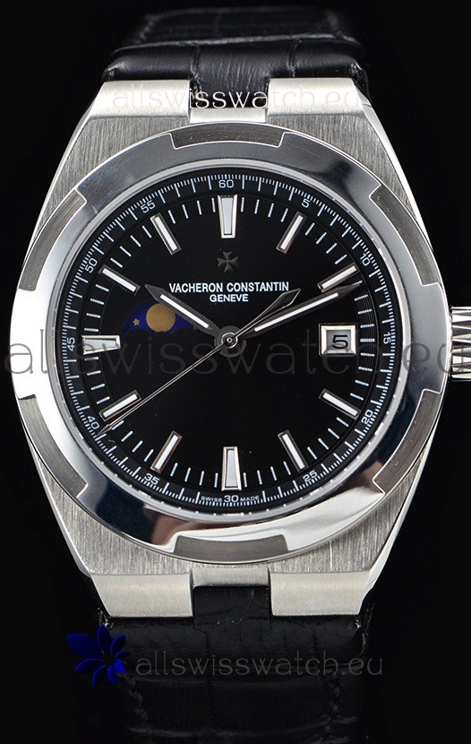 IMG_9086 Vacheron Constantin Overseas MoonPhase Stainless Steel in Black Dial 3