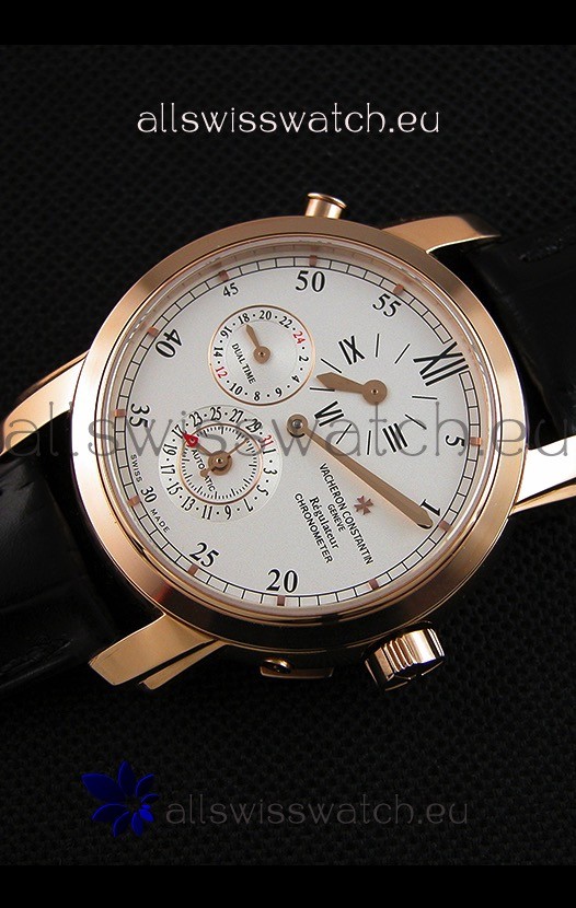 IMG_9086 Vacheron Constantin Malte Dual Time Regulator Pink Gold 3