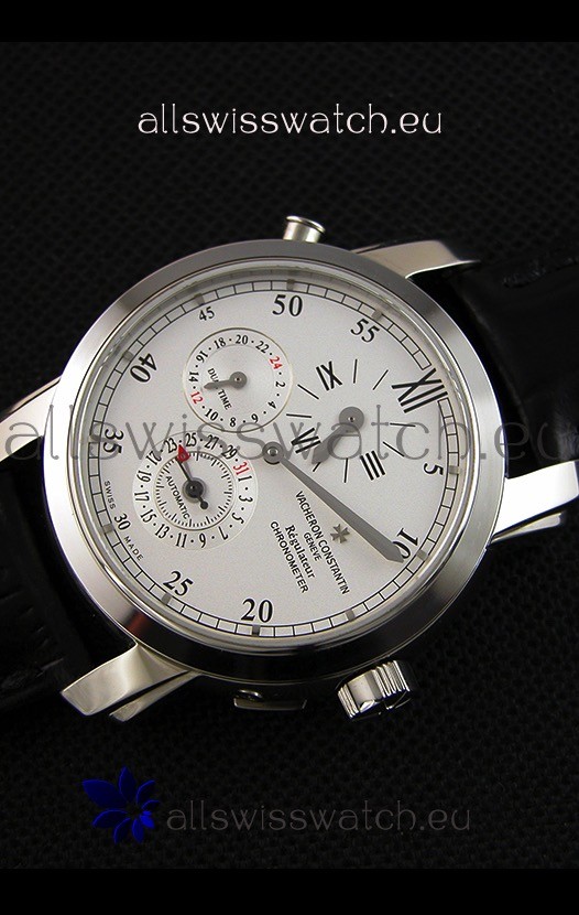 IMG_9086 Vacheron Constantin Malte Dual Time Regulator Steel 3