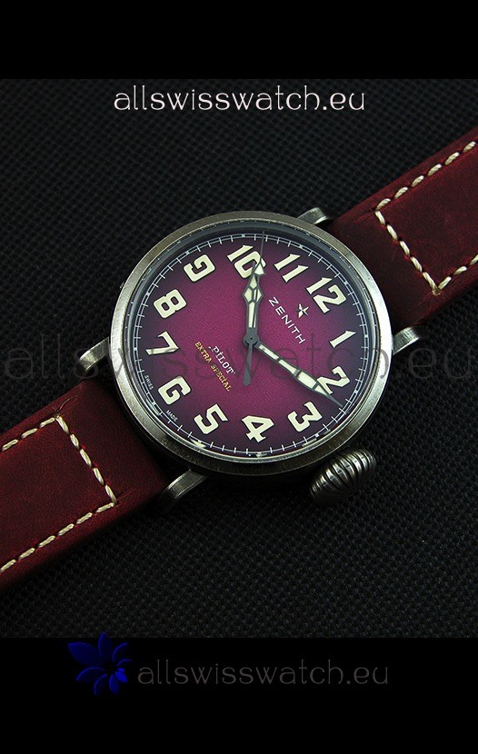 IMG_9086 Zenith Pilot Type 20 Extra Special Purple Dial40MM 3