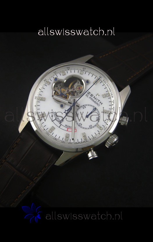IMG_9086 Zenith El Primero Chronomaster Handwind Power Reserve 42MM White Dial 3