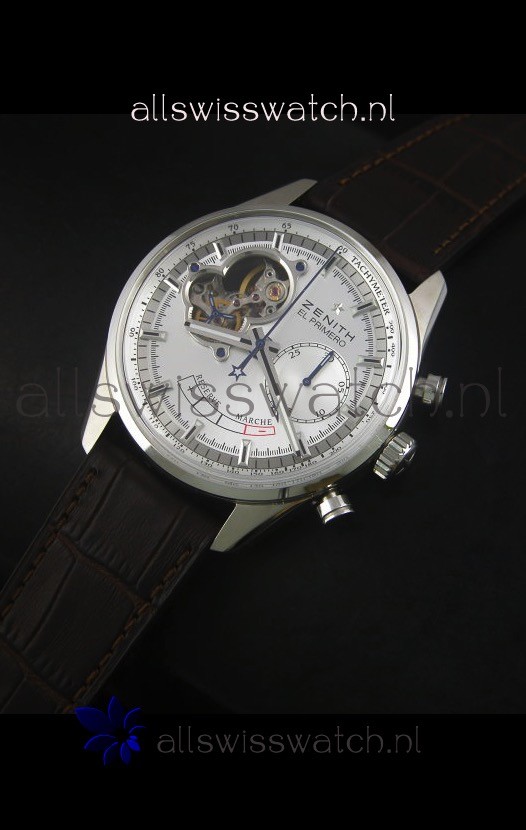 IMG_9086 Zenith El Primero Chronomaster Handwind Power Reserve 42MM Silver Dial 3