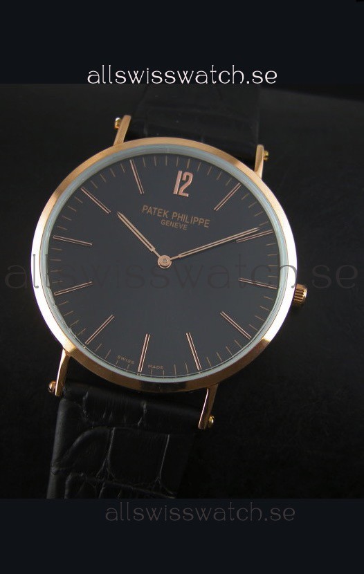 IMG_9086 Patek Philippe Calatrava Ulta-Thin Quartz Rose Gold Case 3