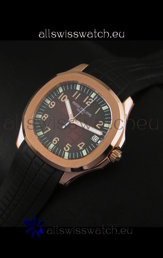 IMG_9086 Patek Philippe Aquanaut Rose Gold in Brown Dial - 1:1 Mirror 3