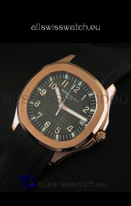 IMG_9086 Patek Philippe Aquanaut Rose Gold in Grey Dial - 1:1 Mirror 3