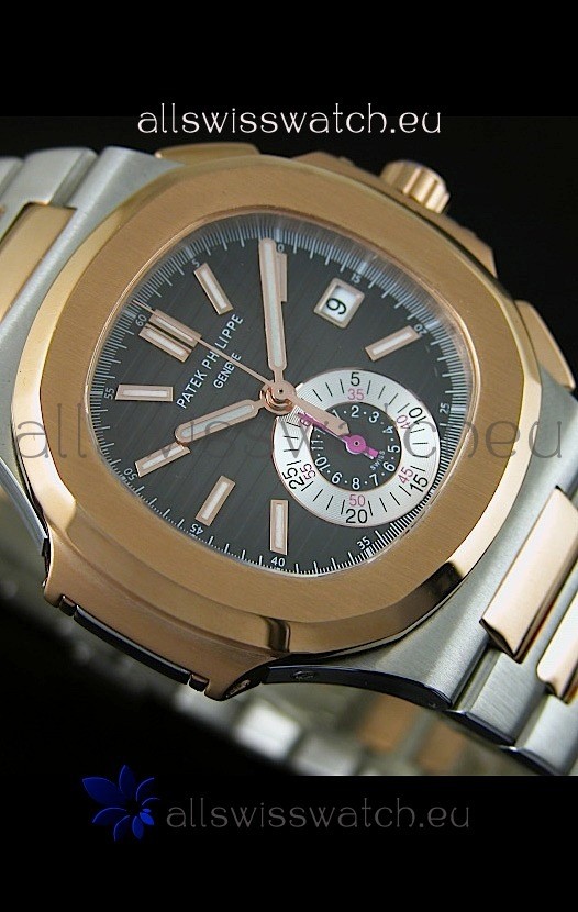 IMG_9086 Patek Philippe Nautilus 5980 Chronograph Two Tone - 1:1 Mirror 3