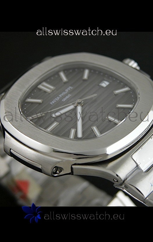 IMG_9086 Patek Phillipe Nautilisin Grey Textured Dial 3