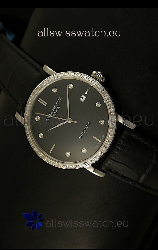 IMG_9086 Patek Philippe Calatrava 5298in Steel Casing - Diamonds Hours 3