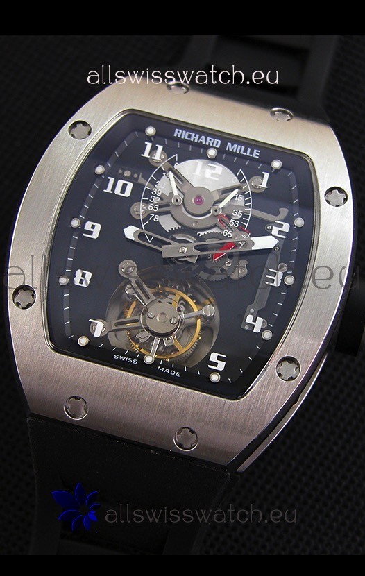 Richard Mille RM001 Evolution Tourbillonwith Brushed Steel Case 3