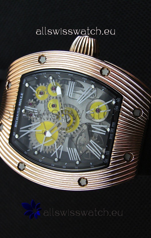 IMG_9086 Richard Mille RM 018 Tourbillon Hommage A Boucheron Yellow Gold Case 3