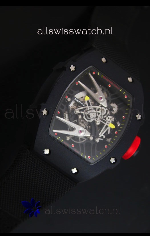 IMG_9086 Richard Mille RM027 Tourbillon Rafael Nadal Edition in PVD Casing 3