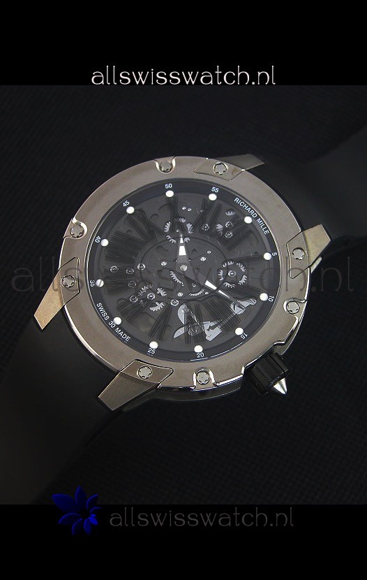 IMG_9086 Richard Mille RM033 Extra Flat Edition TitaniumRoman Numerals 3