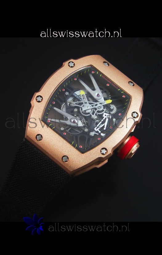 IMG_9086 Richard Mille RM027 Tourbillon Rafael Nadal Edition in Rose Gold Case 3