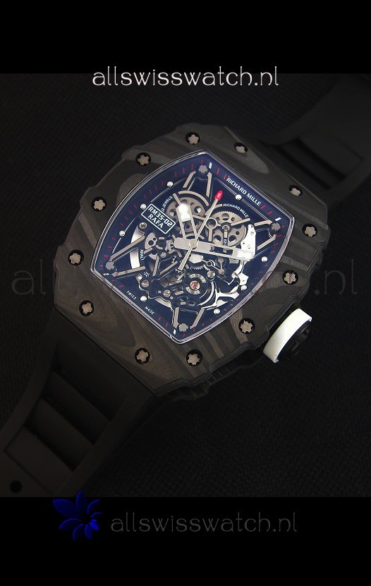 IMG_9086 Richard Mille RM035-2 Rafael Nadal Forged Carbon Case with White Crown 3