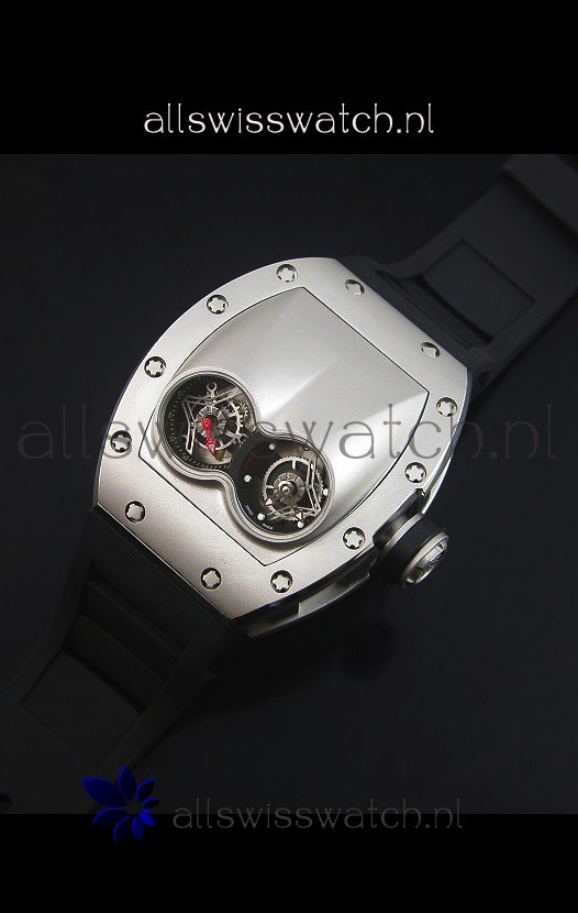 IMG_9086 Richard Mille RM053 Tourbillon Pablo Mac Donoughin Titanium Case Black Strap 3