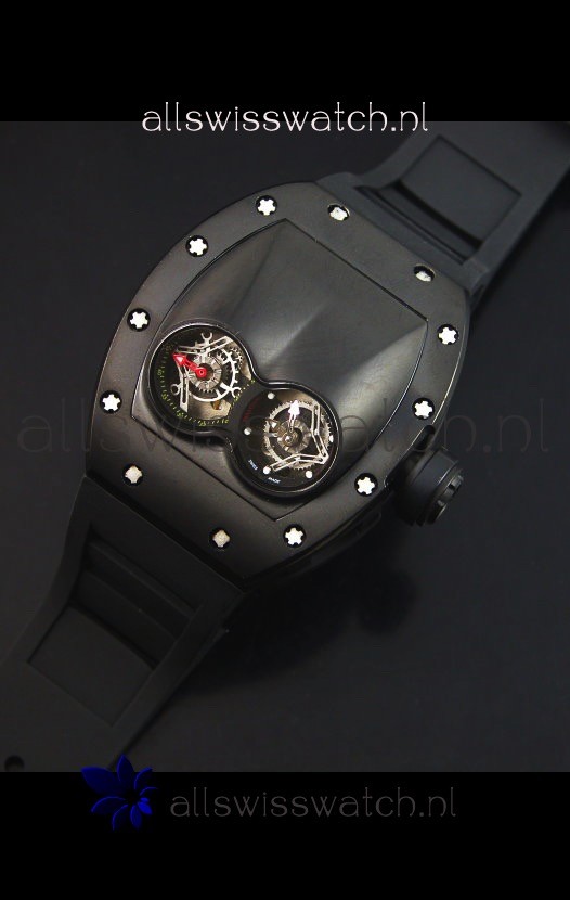 IMG_9086 Richard Mille RM053 Tourbillon Pablo Mac Donoughin PVD Case Black Strap 3
