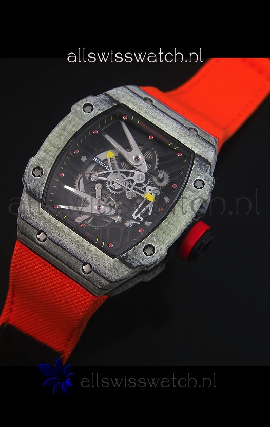 IMG_9086 Richard Mille RM027 Tourbillon Rafael Nadal Edition in Forged Carbon Case 3