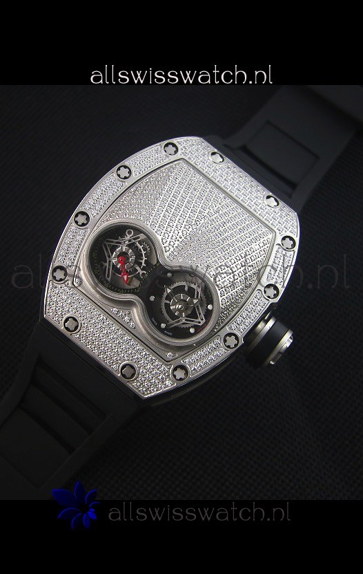 IMG_9086 Richard Mille RM053 Tourbillon Pablo Mac Donoughin Titanium Case Black Strap 3