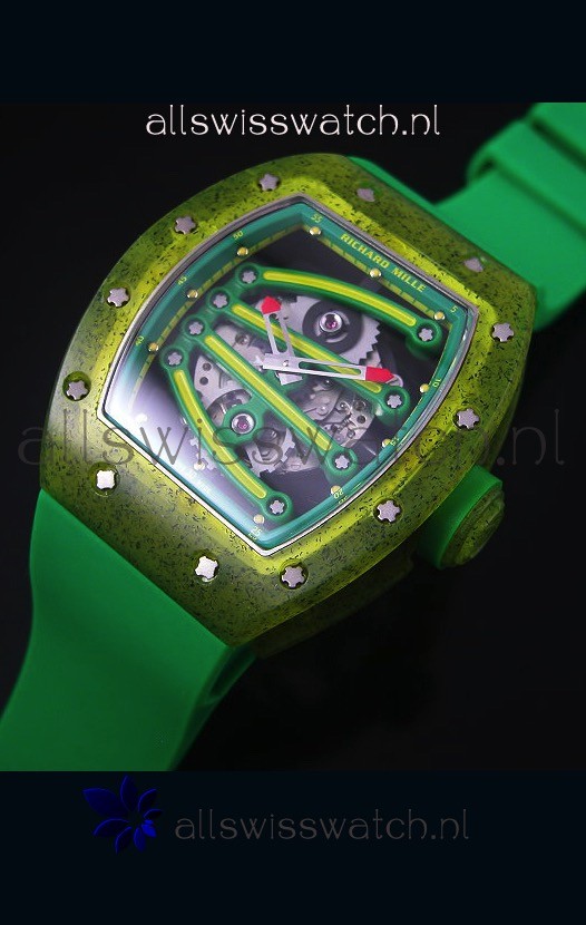 IMG_9086 Richard Mille RM059 Yohan Blake Editionin Green Bezel 3