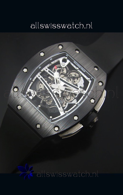 IMG_9086 Richard Mille RM061 Ceramic Case Black and White Bezel 3