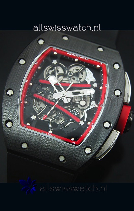IMG_9086 Richard Mille RM061 Ceramic Case Red Bezel 3