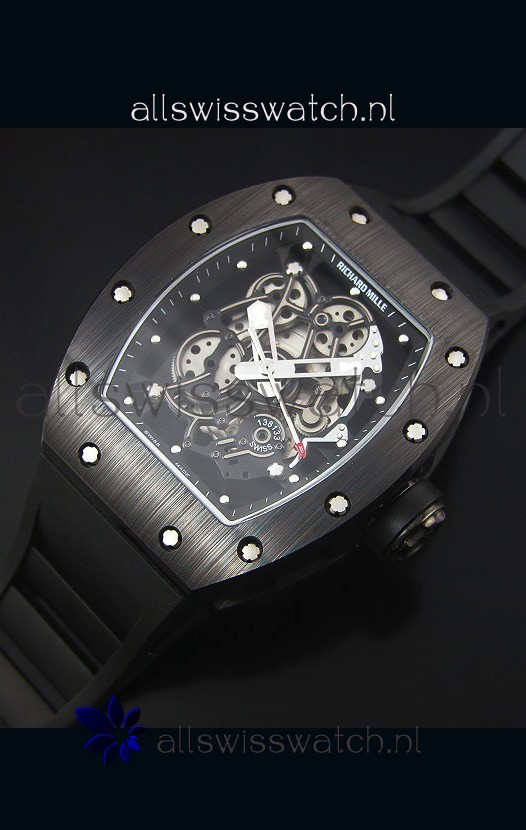 IMG_9086 Richard Mille RM055 Ceramic Case in Black Inner Bezel 3