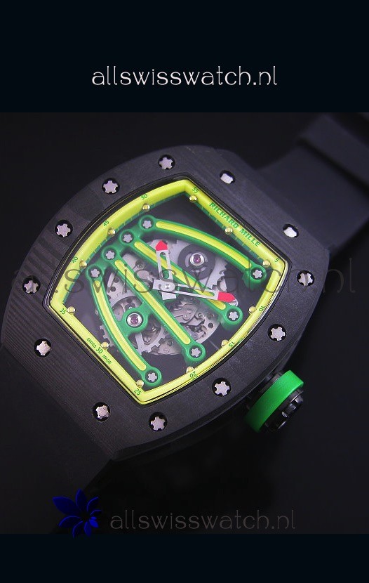 Richard Mille RM059 Yohan Blake Forged Carbon Casein Yellow Bezel 3