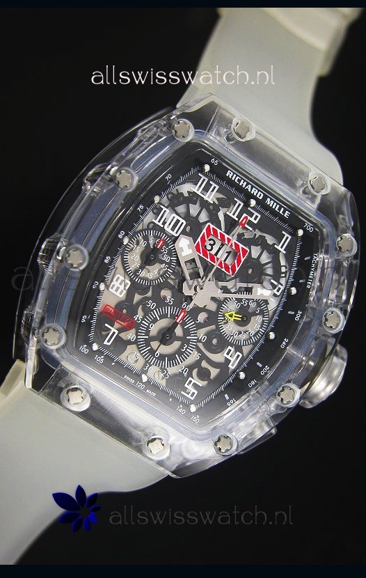 IMG_9086 Richard Mille RM056-1 Tourbillon Felipe Massa Chronograh Black Bezel 3
