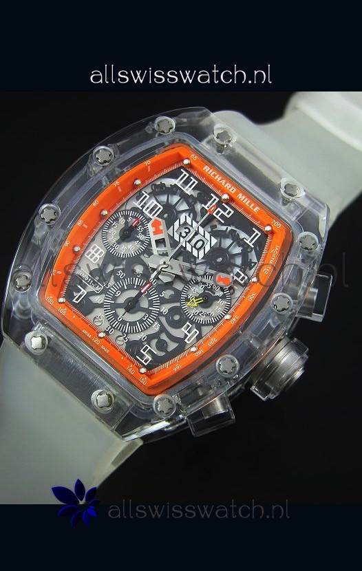 IMG_9086 Richard Mille RM056-1 Tourbillon Felipe Massa Chronograh Orange Bezel 3