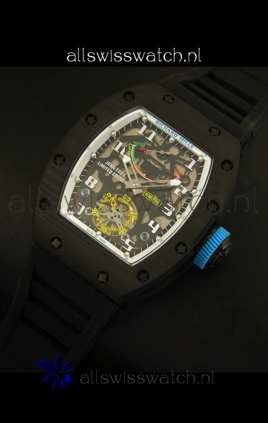 IMG_9086 Richard Mille RM036 Jean Todt Forged Carbon Bezel Titanium - All White/Blue Edition 3