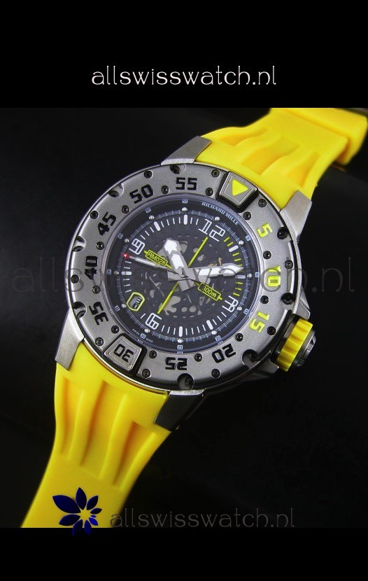 IMG_9086 Richard Mille RM028 Automatic Diver'sin Yellow 3
