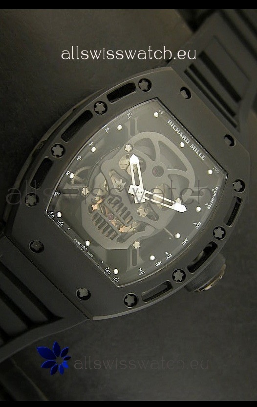 IMG_9086 Richard Mille RM052 Skull Tourbillonin PVD Case 3
