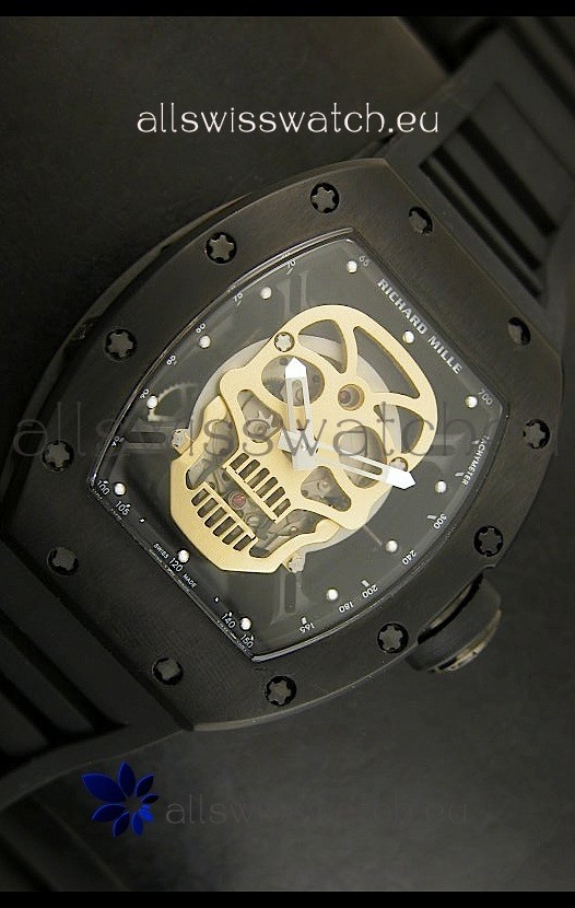 IMG_9086 Richard Mille RM052 Skull Tourbillonin PVD Case 3