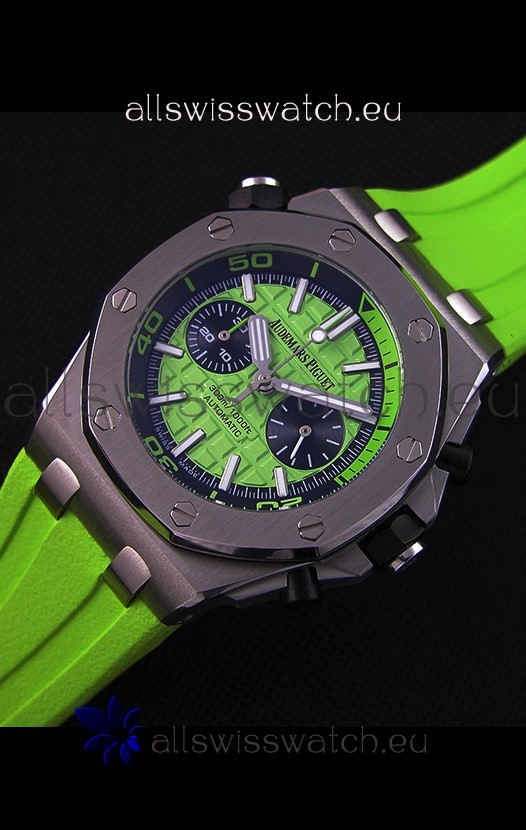 IMG_9086 Audemars Piguet Royal Oak Offshore Diver Chronograph Quartz in Green 3