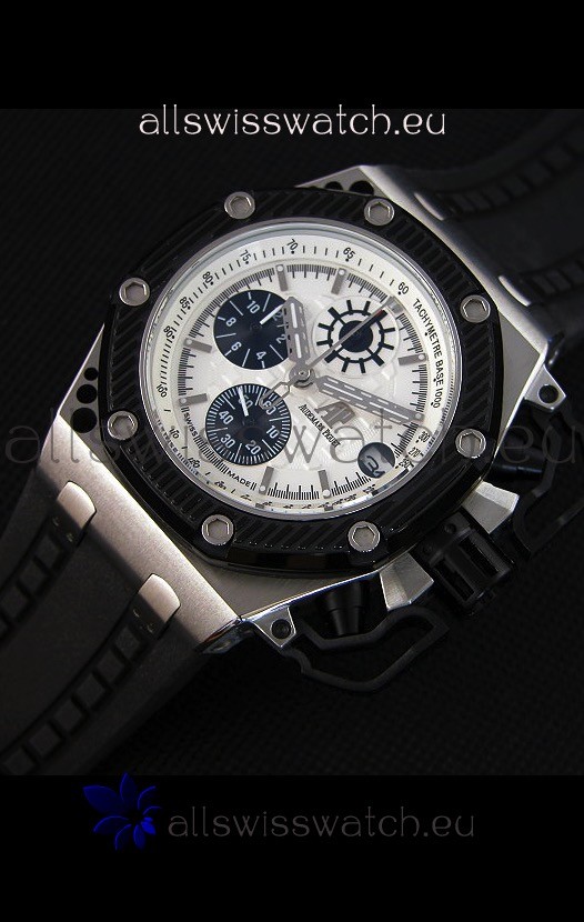 IMG_9086 Audemars Piguet Royal Oak Survivor Chronograph Quartz in White Dial 3