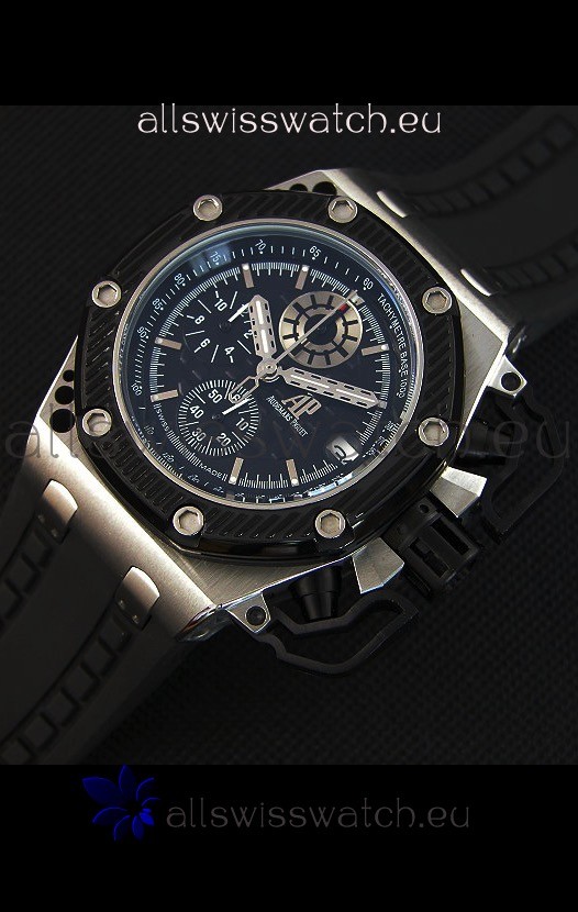 IMG_9086 Audemars Piguet Royal Oak Survivor Chronograph Quartz in Black Dial 3