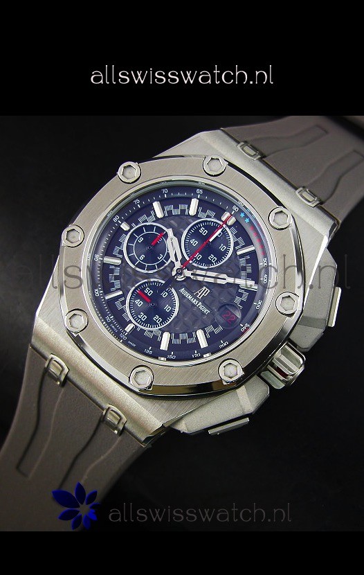 IMG_9086 Audemars Piguet Royal Oak Offshore Michael Schumacher Quartz Movement in Grey 3
